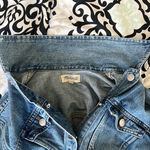 Madewell The Oversized Jean Jacket in Capstone Wash size extra extra small - Picture 8 of 11